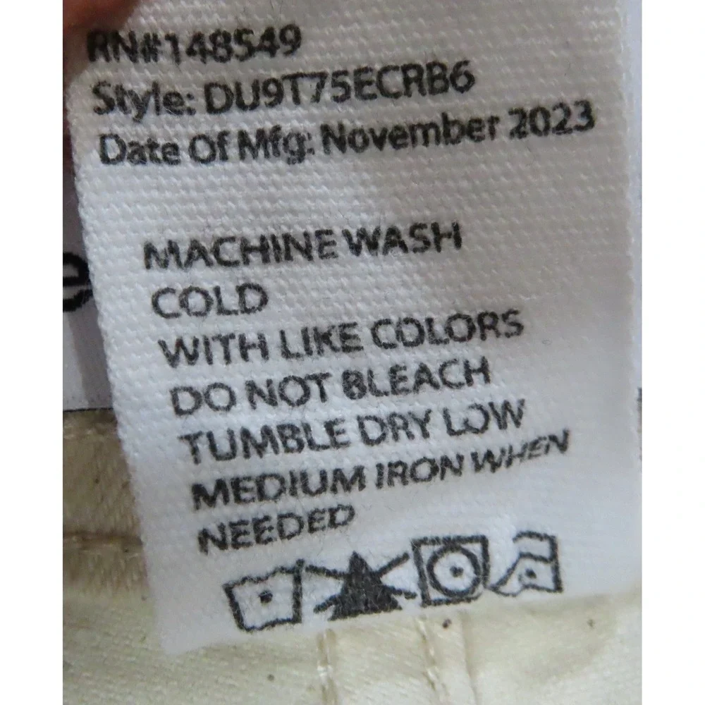Paper Denim & Cloth Mens 30x30 Vintage Taper Jeans Ivory Straight NEW‎ READ